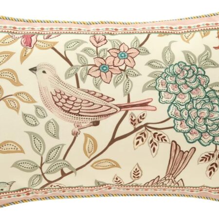 Velvet Floral Throw Pillow Cover