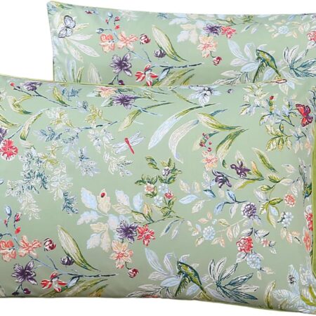 Sage Green Butterfly Pillowcase
