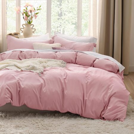 Pink Washable Duvet Cover