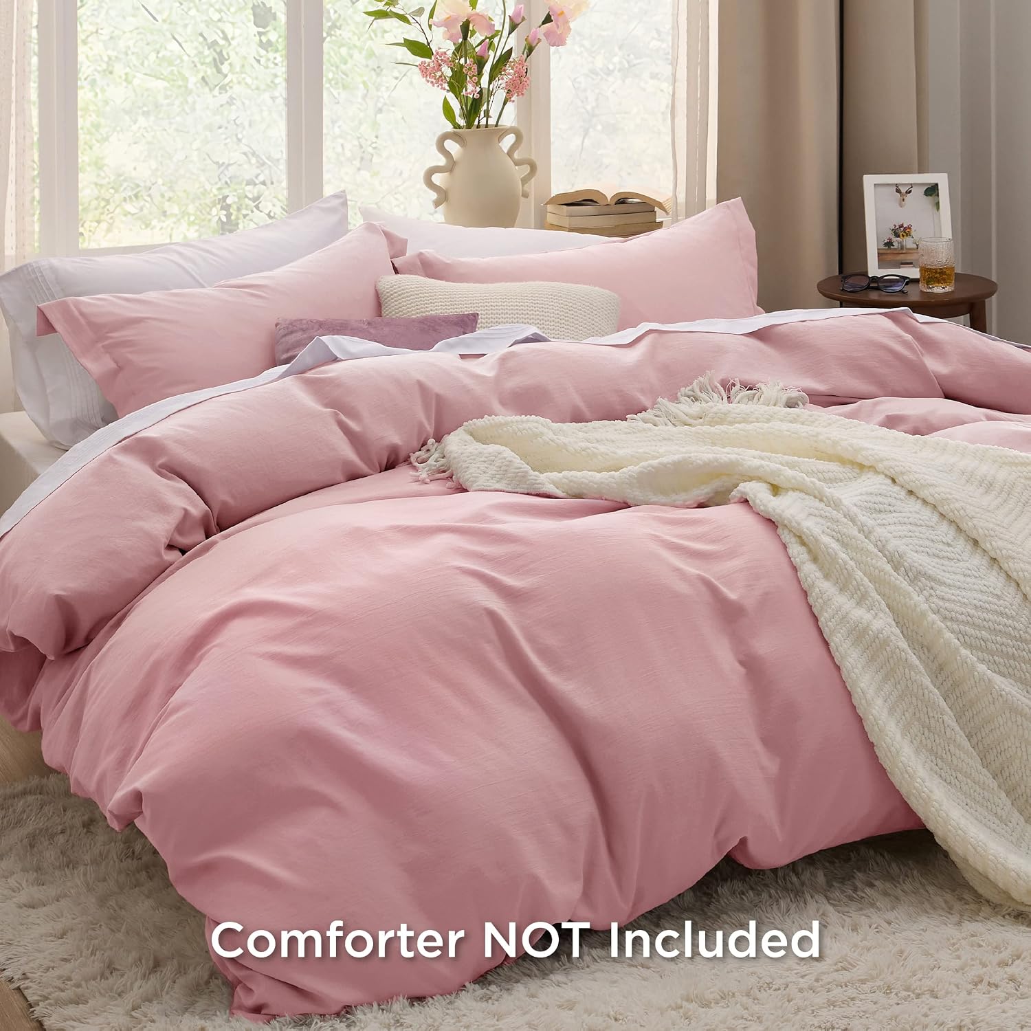 Pink Washable Duvet Cover - Image 2